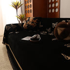 Butterfly Jacquard Soft Couch Blankets Cover for Couch Reversible Modern Sofa Slipcover Throw Covers