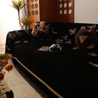 Butterfly Jacquard Soft Couch Blankets Cover for Couch Reversible Modern Sofa Slipcover Throw Covers