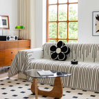 Boho Striped Jacquard Throw Sofa Slipcover Chenille Sofa Throws for Couches for Pets Kids Home Decor