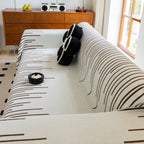 Boho Striped Jacquard Throw Sofa Slipcover Chenille Sofa Throws for Couches for Pets Kids Home Decor