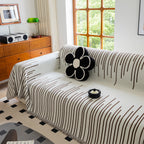 Boho Striped Jacquard Throw Sofa Slipcover Chenille Sofa Throws for Couches for Pets Kids Home Decor