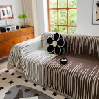 Boho Striped Jacquard Throw Sofa Slipcover Chenille Sofa Throws for Couches for Pets Kids Home Decor