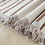 Boho Striped Jacquard Throw Sofa Slipcover Chenille Sofa Throws for Couches for Pets Kids Home Decor