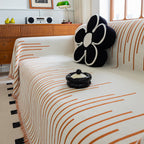 Boho Striped Jacquard Throw Sofa Slipcover Chenille Sofa Throws for Couches for Pets Kids Home Decor