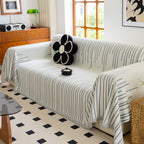 Boho Striped Jacquard Throw Sofa Slipcover Chenille Sofa Throws for Couches for Pets Kids Home Decor
