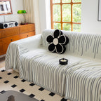 Boho Striped Jacquard Throw Sofa Slipcover Chenille Sofa Throws for Couches for Pets Kids Home Decor
