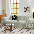 Boho Striped Jacquard Throw Sofa Slipcover Chenille Sofa Throws for Couches for Pets Kids Home Decor