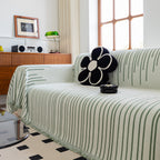 Boho Striped Jacquard Throw Sofa Slipcover Chenille Sofa Throws for Couches for Pets Kids Home Decor