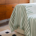 Boho Striped Jacquard Throw Sofa Slipcover Chenille Sofa Throws for Couches for Pets Kids Home Decor
