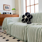 Boho Striped Jacquard Throw Sofa Slipcover Chenille Sofa Throws for Couches for Pets Kids Home Decor