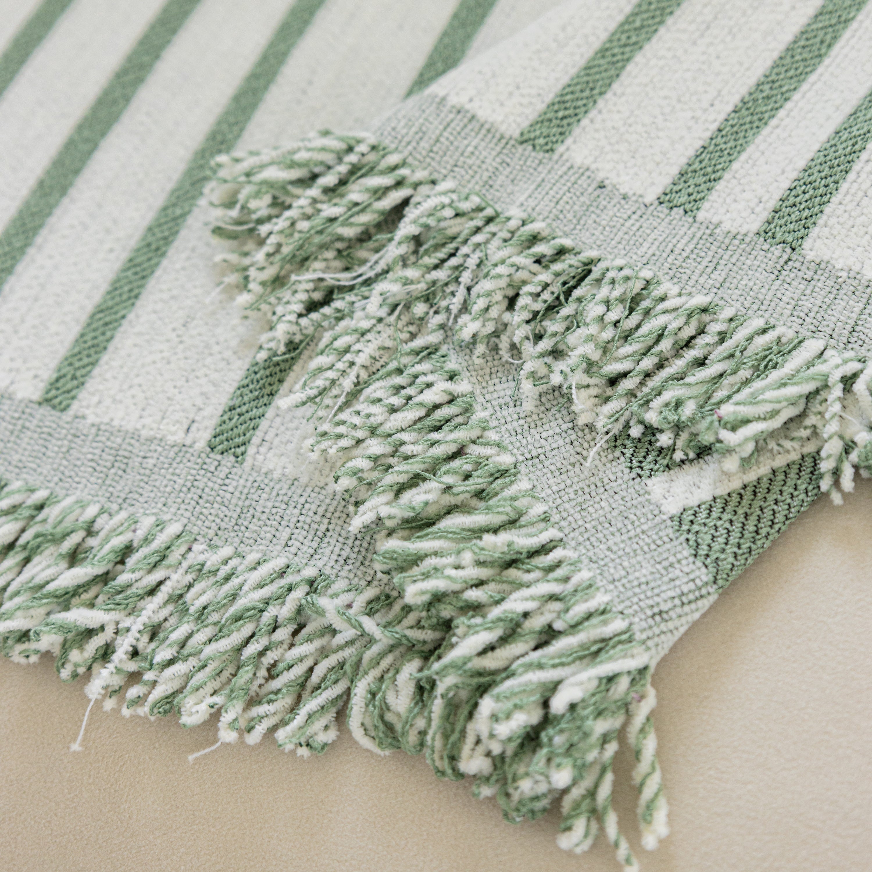 Boho Striped Jacquard Throw Sofa Slipcover Chenille Sofa Throws for Couches for Pets Kids Home Decor