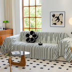 Boho Striped Jacquard Throw Sofa Slipcover Chenille Sofa Throws for Couches for Pets Kids Home Decor