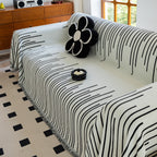Boho Striped Jacquard Throw Sofa Slipcover Chenille Sofa Throws for Couches for Pets Kids Home Decor
