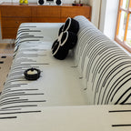 Boho Striped Jacquard Throw Sofa Slipcover Chenille Sofa Throws for Couches for Pets Kids Home Decor