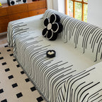 Boho Striped Jacquard Throw Sofa Slipcover Chenille Sofa Throws for Couches for Pets Kids Home Decor