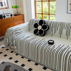 Boho Striped Jacquard Throw Sofa Slipcover Chenille Sofa Throws for Couches for Pets Kids Home Decor