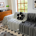 Boho Striped Jacquard Throw Sofa Slipcover Chenille Sofa Throws for Couches for Pets Kids Home Decor