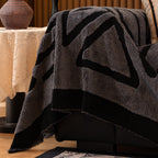 Boho Plush Couch Cover Bohemian Throw Blanket Decor Covers Sofa Chair Furniture Bed
