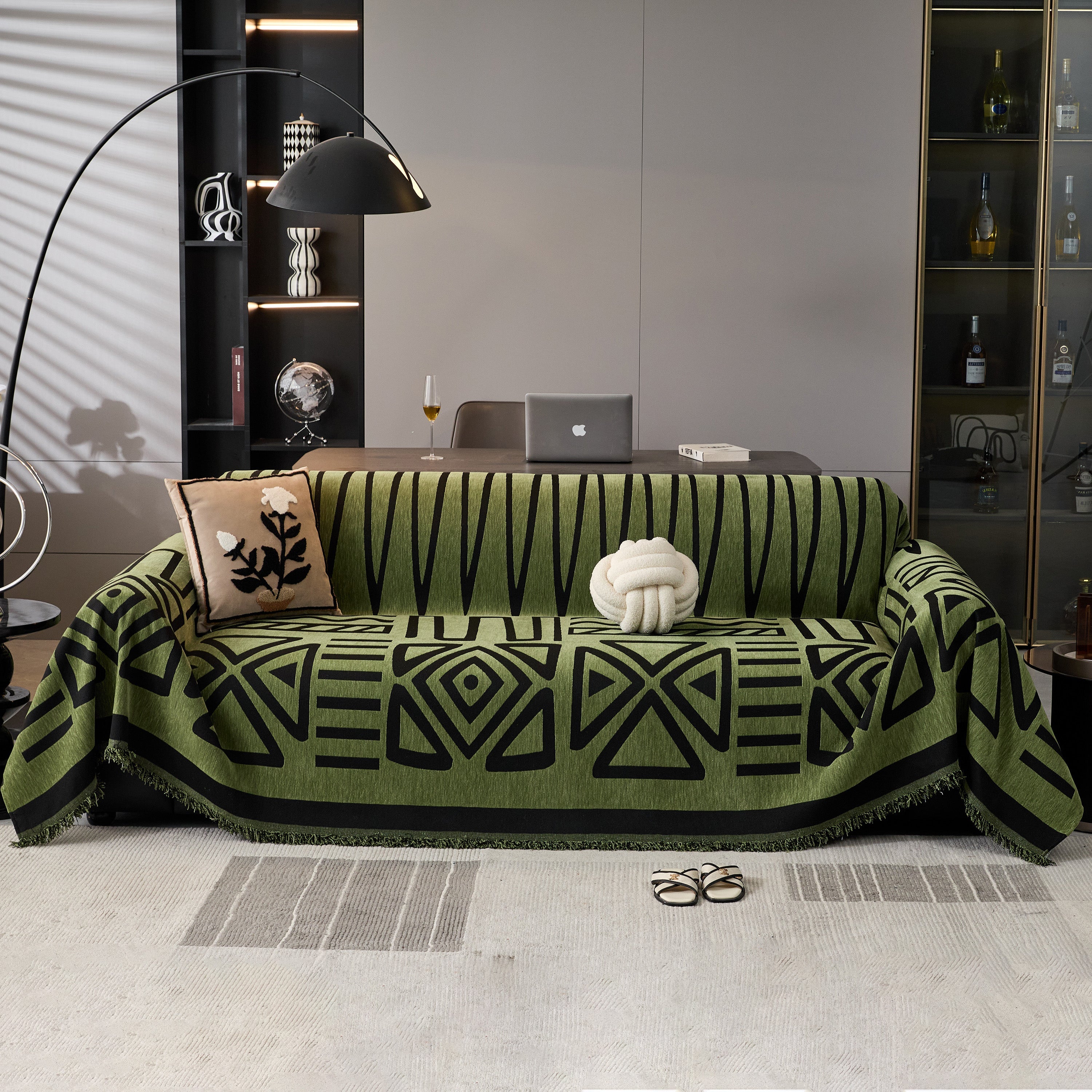 Boho Chenille Sofa Throw Covers Sectional Sofa Couch Cover Sofa Protector Covers