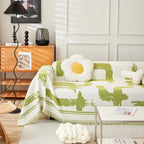 Chenille Abstract Soft Thick Reversible Oversized Couch Cover Blanket, Blanket on Sofa and The Couch