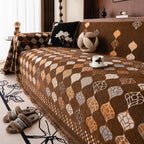 Boho Geometric Sofa Slipcovers Chenille Scratch Resistant Couch Protective Covers