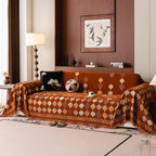 Boho Geometric Sofa Slipcovers Chenille Scratch Resistant Couch Protective Covers