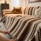 Bohemian Striped Sofa Cover, Decor Woven Throw for Couch, Loveseat, or Sectional