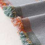 Bohemian Geometric Sofa Throw Cover, Cozy & Protective Ethnic-Inspired Couch Cover