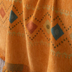 Bohemian Geometric Sofa Throw Cover, Cozy & Protective Ethnic-Inspired Couch Cover