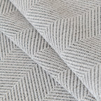 Boho Herringbone Sofa Throw Blanket with Pom Pom Tassels Stylish Furniture Slipcover